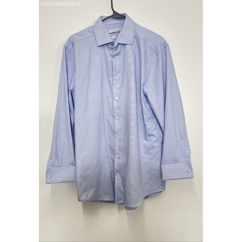 Michael Strahan Collection Blue‎ Dress Shirt Mens Regular Fit - Size 16-16.5